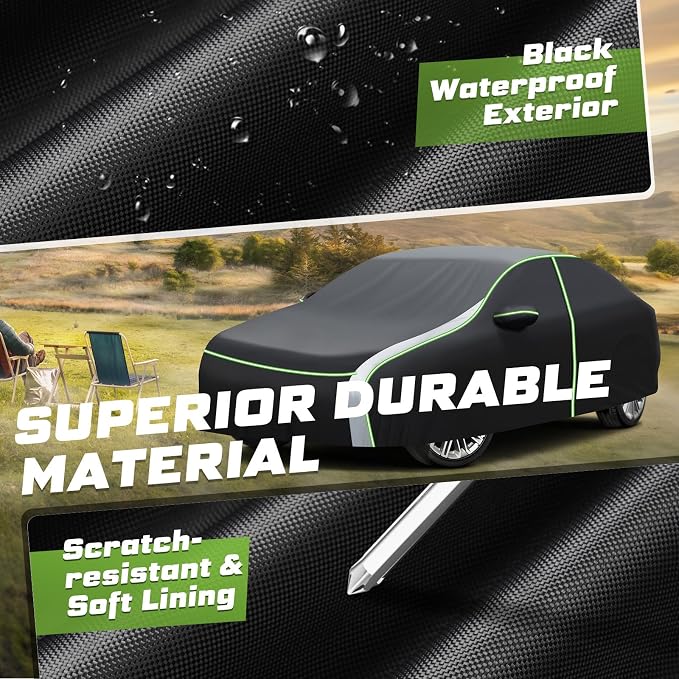Mixsuper Liner Car Cover for Honda Civic 1991-2026, 7 Layers Waterproof Car - Image 5