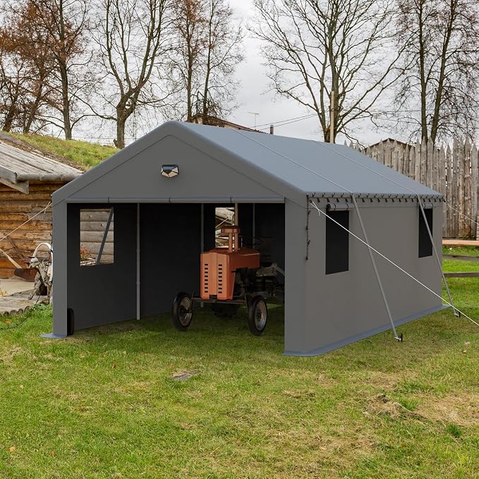 13x25 Carport Canopy, Heavy Duty Car Port, Portable Car Ports Garage - Image 8
