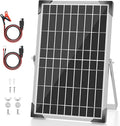 Solar Battery Trickle Charger: 10 Watt 12V Solar Panel Maintainer by Voltset