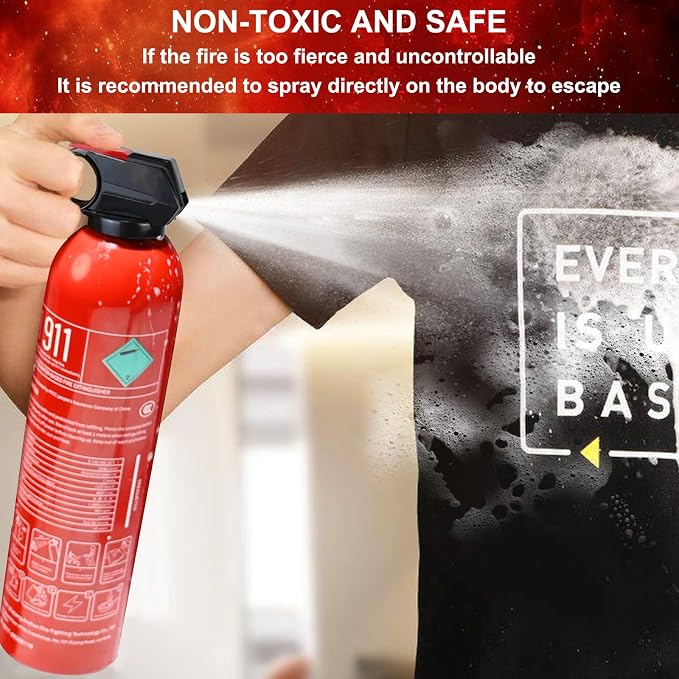 2 Pack Fire Extinguisher for Home - 620ml Portable Fire Extinguisher for Car - Image 4