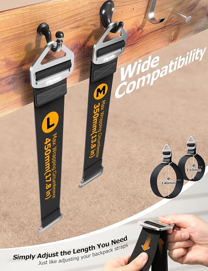 4 Pack One Hand Operation Adjustable Extension Cord Organizer Holder, Hose Rope - Image 5