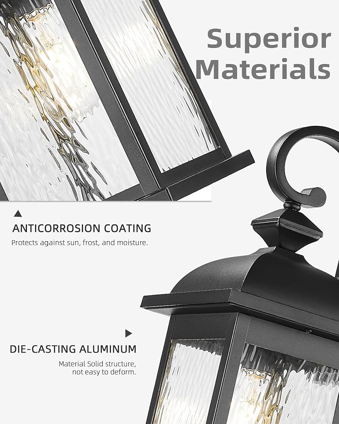 FEMILA 21" Outdoor Wall Light Fixture, Rust-Proof Waterproof Outdoor Wall Light - Image 2