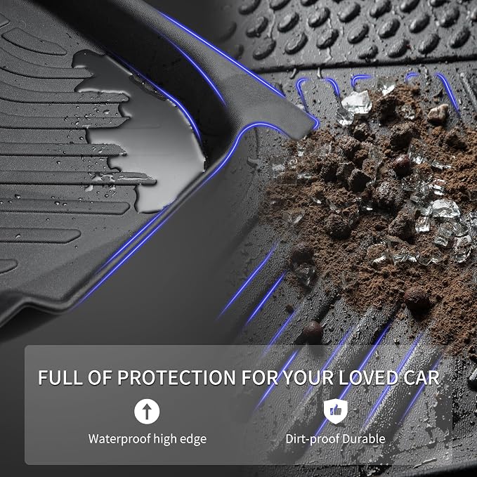 KELCSEECS Floor Mats Custom for Hyundai Ioniq 5 N 2025 All Weather Car Mats TPE - Image 3