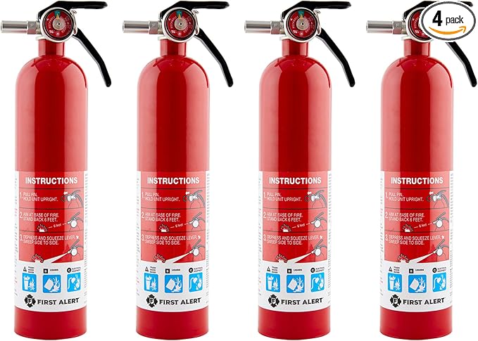 First Alert Fire Extinguisher for Home, Standard Rechargeable Compliance Unit by FirstAlert