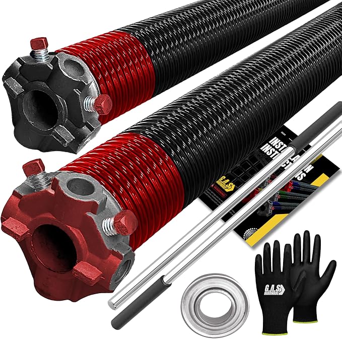 Garage Door Torsion Spring 225x1.75x29 Includes 1” Steel Bearing, Non-Slip by GASHardware