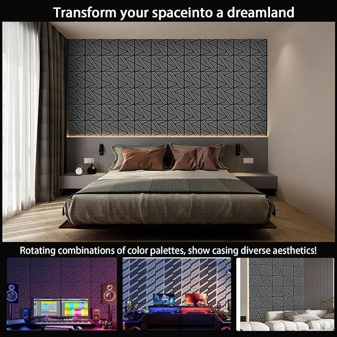 【10 Pack】 Acoustic Panels Self-Adhesive - Image 6