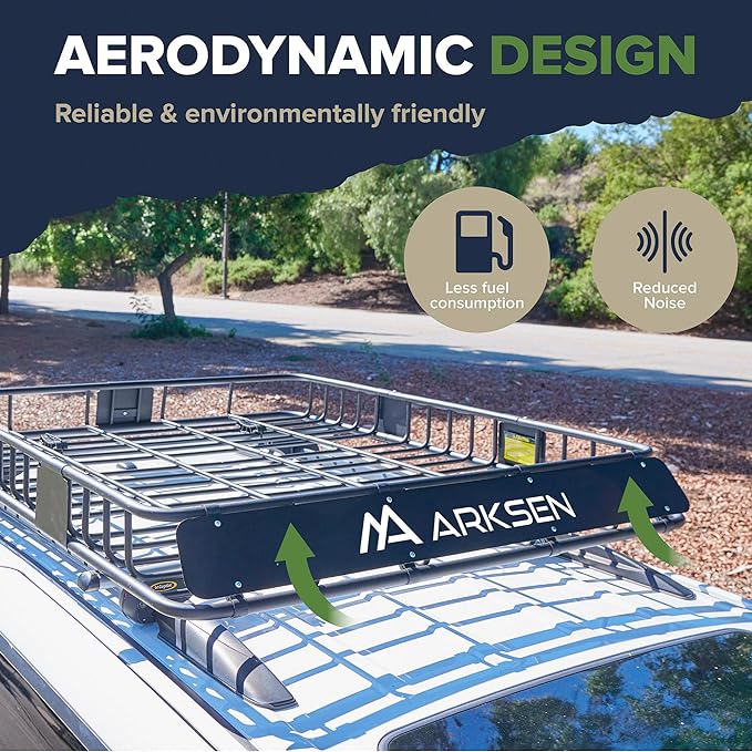 ARKSEN 84 x 39 x 6 Inch Universal 150LB Heavy Duty Roof Rack Cargo - Image 3