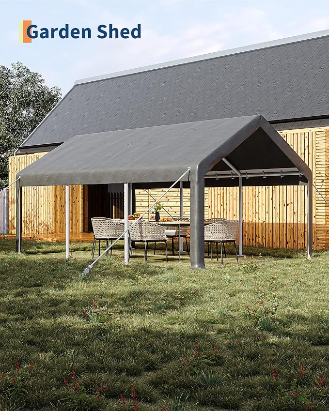 10x20 Ft Carport, Car Port - Image 5