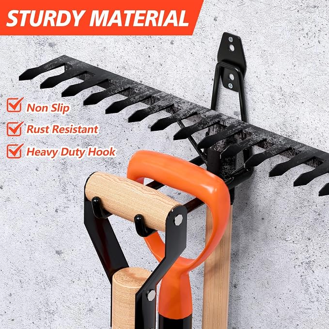 30 Pack Heavy Duty Garage Hooks, Solid Steel Wall Mount Hangers, - Image 5
