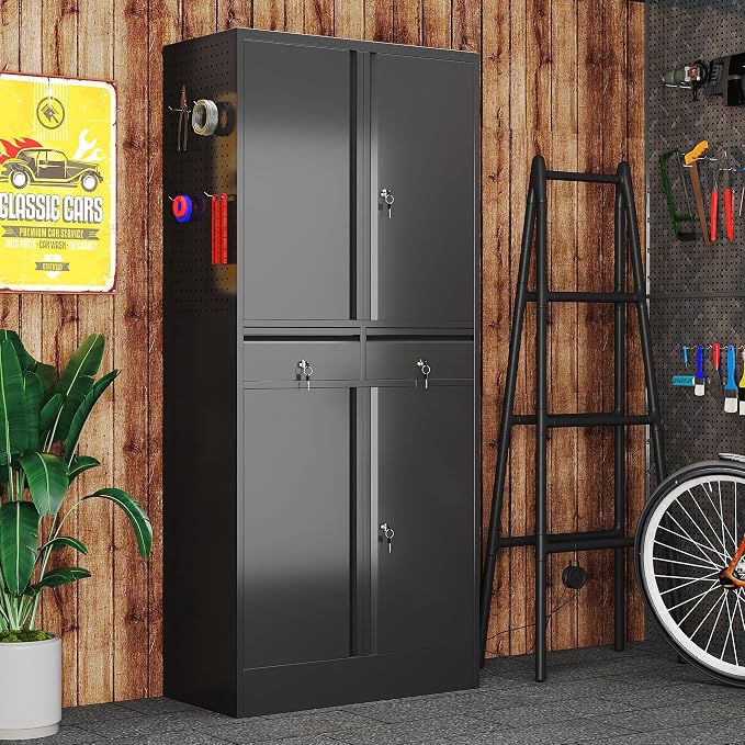71" Metal Garage Storage Cabinet - Image 7