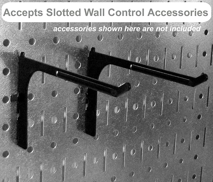 Wall Control Pegboard Organizer 4 ft. Metal Pegboard Standard Tool Storage Kit - Image 3