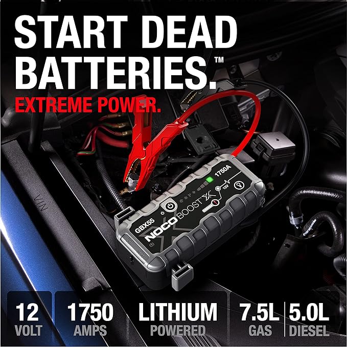 NOCO Boost X GBX55: 1750A UltraSafe Jump Starter – 12V Lithium Battery Booster - Image 2