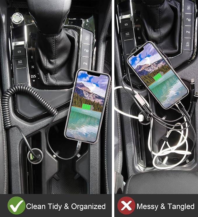 USB C to Lightning Cable 3FT 2Pack, Coiled iPhone Charger Fast Charging - Image 6