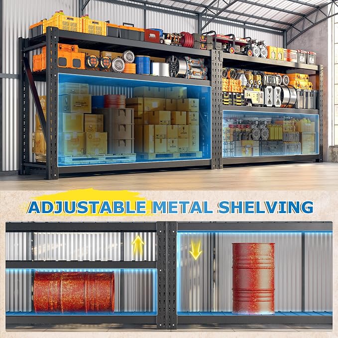 Bepatio 8250LBS Garage Shelving Heavy Duty Storage Shelves Industrial Metal - Image 6