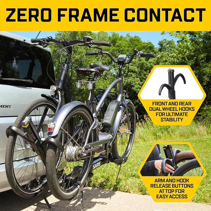 Saris SuperClamp G3 2-Bike Hitch Rack – Lightweight Platform Bike Carrier - Image 2