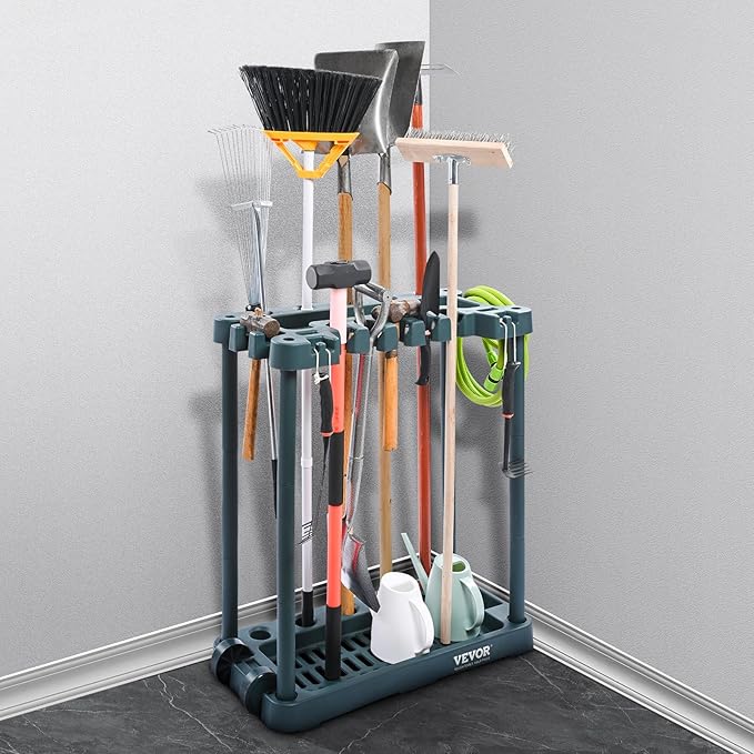 VEVOR Garden Tool Organizer, 10 Slots, Yard Tool Tower Rack - Image 8