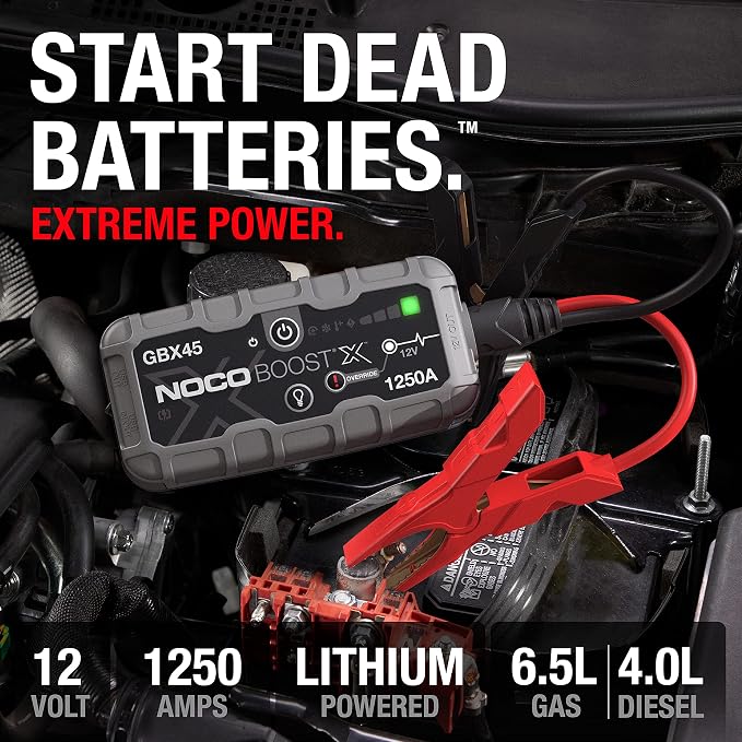 NOCO Boost X GBX45: 1250A UltraSafe Jump Starter – 12V Lithium Battery Booster - Image 2
