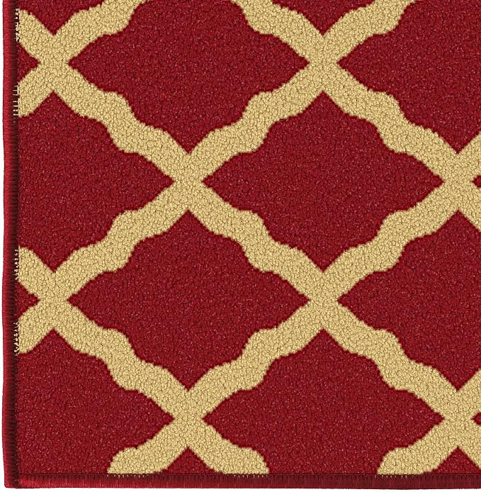 Ottomanson 3'3" x 5' Rugs for Living Room Trellis Area Rug for Bedroom - Image 8