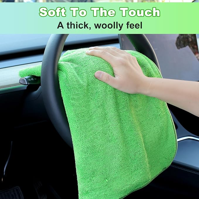JOYMOOP Microfiber Towels for Cars, 2 Pack 63" x 29.5" Car Drying Towel - Image 5