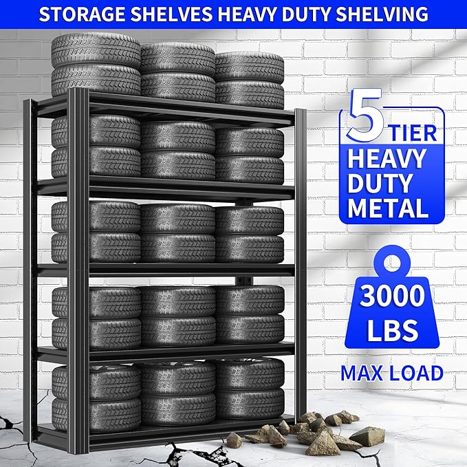 Metal Storage Shelving Heavy Duty, Shelves Unit - Image 3