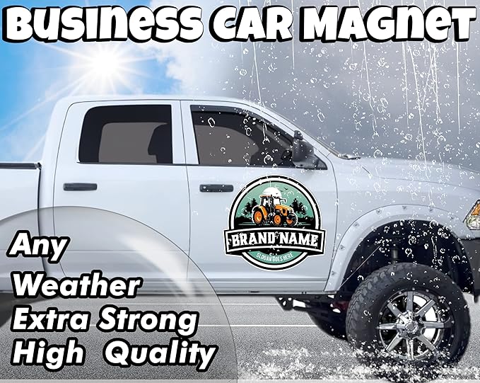 Custom Car Magnet Sign | Personalized Logo by Custom