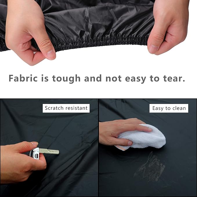 MORNYRAY Compatible with Jeep Wrangler 2 Door, Waterproof Car Cover All Weather - Image 5