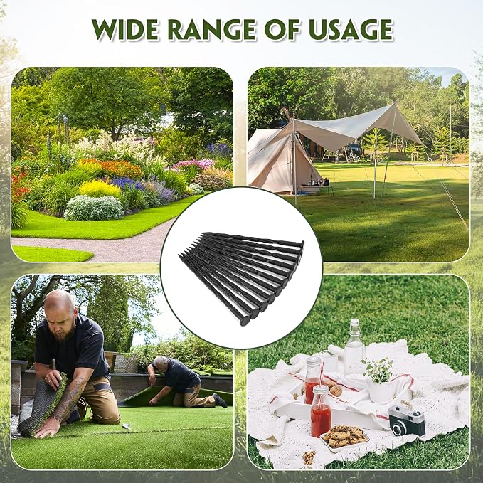 Landscape Edging Stakes, Spiral Nylon Anchoring Spikes - Image 2