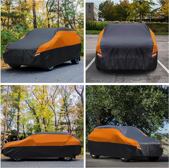 SUV Car Cover Waterproof All Weather, Cover Full Exterior Cover Windproof - Image 3