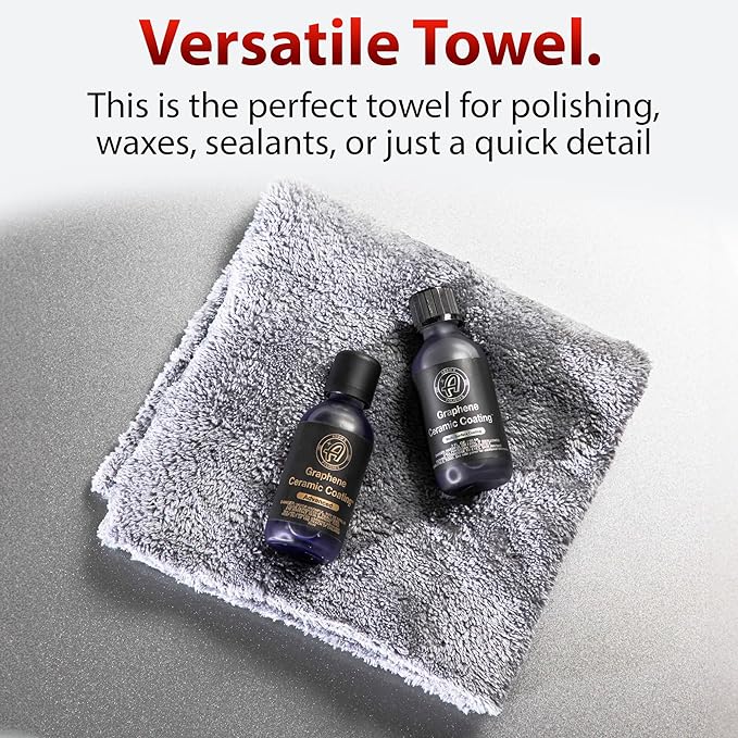 Adam's Borderless Grey Microfiber Towel - Image 4