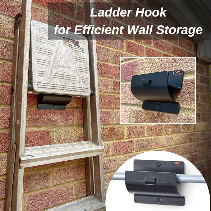 Ladder Hanger set of 2 For Garage Wall - Image 5